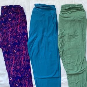 3 Pair new OS Lularoe Leggings